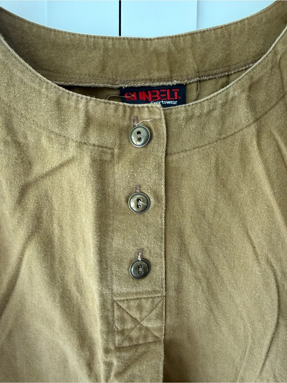 Vintage Sunbelt Sportswear| Brown Cotton Skirt Set| Medium| Made in USA - Picture 4 of 6